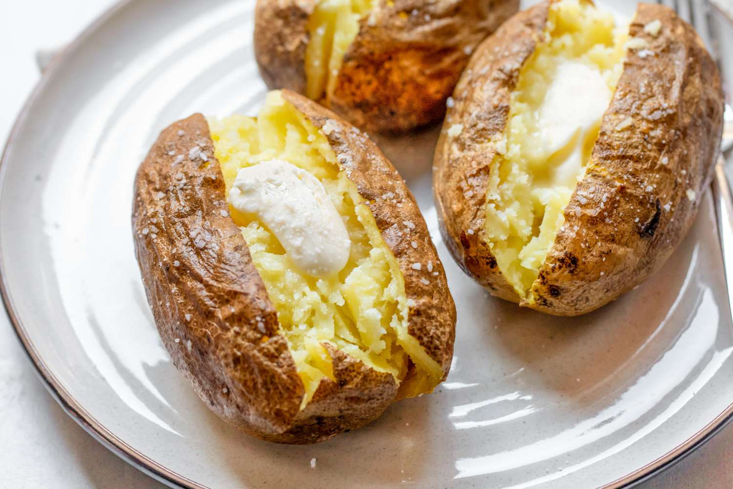 Microwaveable firm-fleshed potato
